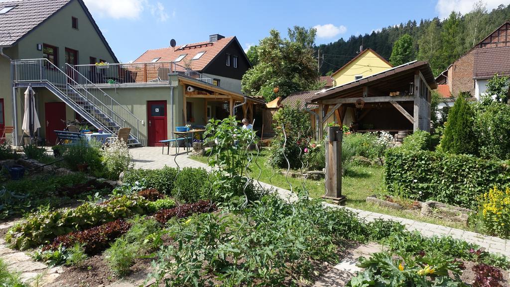 Апартаменты Cafe Landart Im Thueringer Finistere Plaue  Экстерьер фото